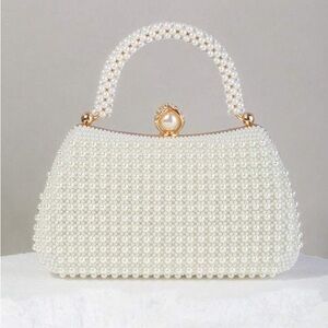 Elegant Pearl Beaded Handbag